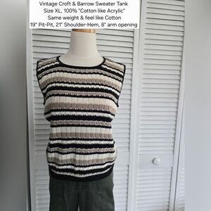Vintage Striped Sweater Tank